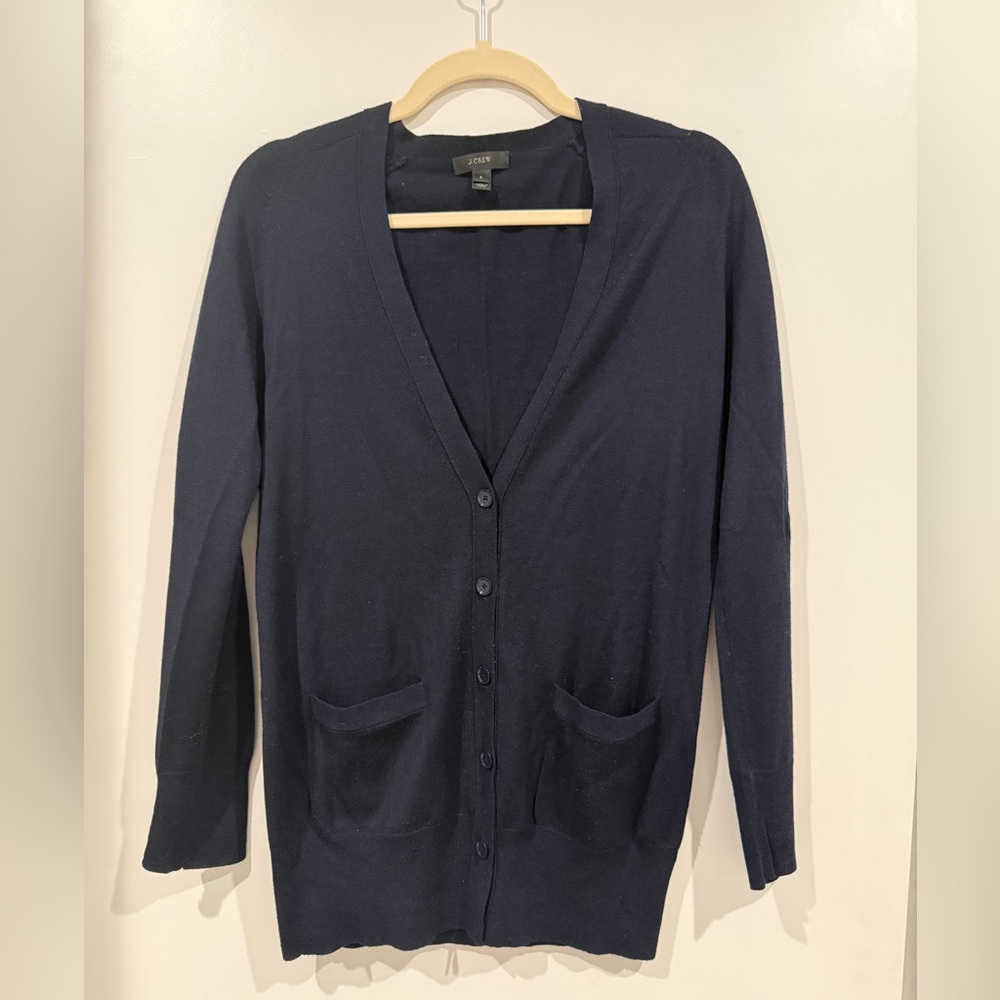 Jcrew navy cardigan, small